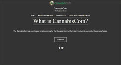 Desktop Screenshot of cannabiscoin.net